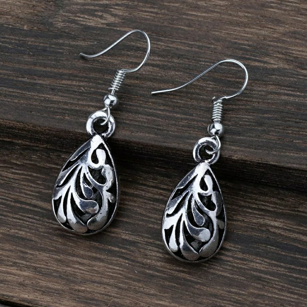 2 for $26 Hollow Water Drop Earring - Picture 3 of 4